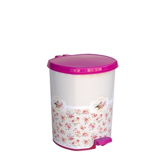 Odpad. koš pedál  6l růžový pták Odpad. koš pedál  6l růžový pták