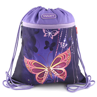 Sportovní vak Target Zlatý motýl, fialová