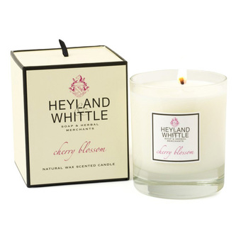 Svíčka skleněná váza Heyland & Whittle Třešňový květ, 230 g
