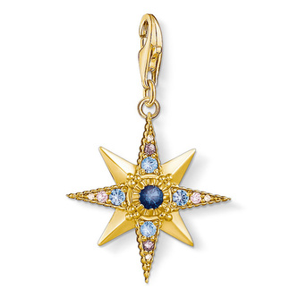 Přívěsek \"Královská hvězda\" Thomas Sabo 1714-959-7, Charm Club, 925 Sterling silver, 18k yellow gold