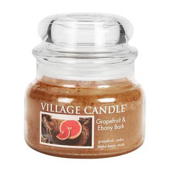 Svíčka ve skleněné dóze Village Candle Grapefruit a ebenová kůra, 312 g