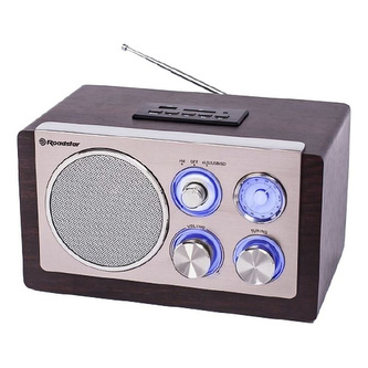Dřevěné rádio Roadstar HRA-1345NUS/WD, 16 W Dřevěné rádio Roadstar HRA-1345NUS/WD, 16 W
