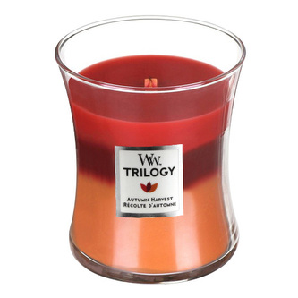 Svíčka Trilogy WoodWick Podzimní sklizeň, 275 g