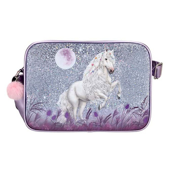 Taška přes rameno Miss Melody Miss Melody, fialová s glitry