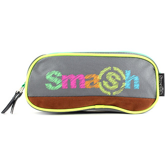 Školní penál bez náplně Smash 2 kapsy, zeleno/šedý