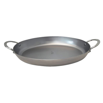 Ocelová pánev de Buyer 5651.36, Mineral B Element, oválná, dvě ouška, 36 x 24 cm