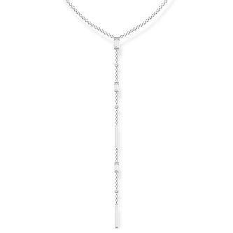 Náhrdelník \"Bílé kameny\" Thomas Sabo KE1902-051-14-L45V, Sterling Silver, 925 Sterling silver, zi