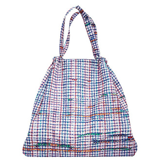 Skládací taška Reisenthel Bílá s barevnými proužky | mini maxi loftbag