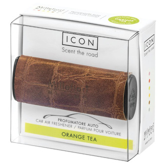Vůně do auta Millefiori Milano Icon, Safari/Pomerančový čaj, hnědá