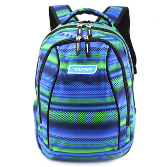 Školní batoh 2v1 Target Zeleno-modrý se vzorem