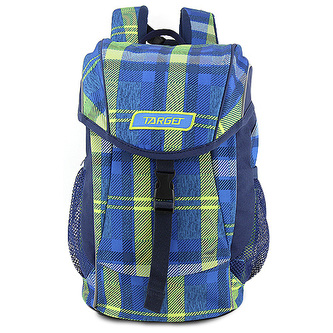 Batůžek Target Kostkovaný, zeleno-modrý