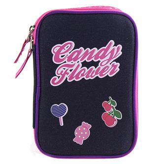 Školní penál Target Candy Flower, barva fialová