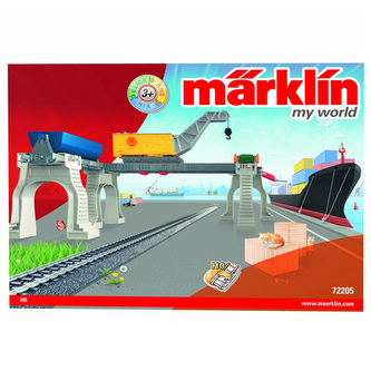 Překladiště s jeřábem Majorette Jeřáb, vagon a dopravní pás