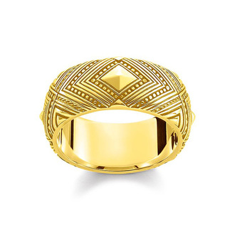 Prsten \"Africké ornamenty\" Thomas Sabo TR2127-413-39-50, Sterling Silver, 925 Sterling silver, 18k