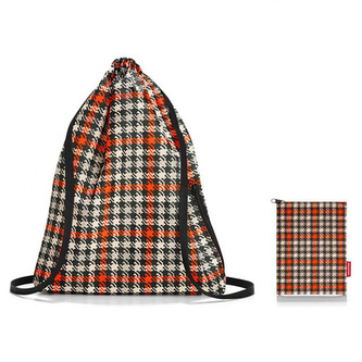 Cestovní vak Reisenthel Černo-červený s motivem padesátek | mini maxi sacpack