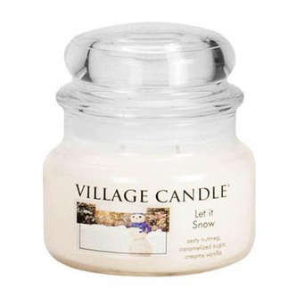 Svíčka ve skleněné dóze Village Candle Poletující sníh, 312 g