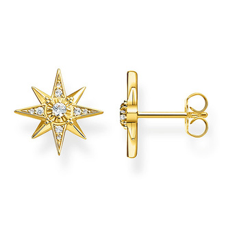 Náušnice \"Hvězda\" Thomas Sabo H2081-414-14, Sterling Silver, 925 Sterling silver, 18k yell