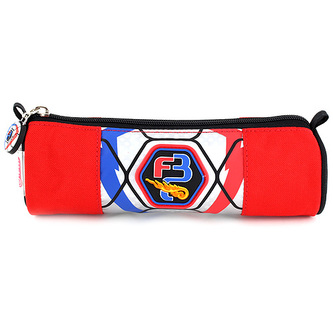 Goal Školní penál bez náplně Target kulatý, stříbrno/červený