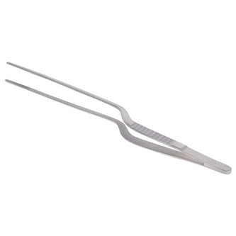de Buyer ST.STEEL LONG CURVE TWEEZER 20