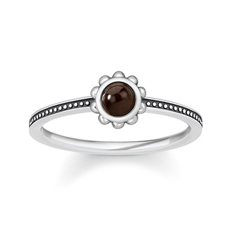 Prsten \"Etnický hnědý\" Thomas Sabo TR2151-826-2-50, Sterling Silver, 925 Sterling silver, black Prsten \"Etnický hnědý\" Thomas Sabo TR2151-826-2-50, Sterling Silver, 925 Sterling silver, black