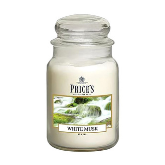 Price's Candles Svíčka ve skleněné dóze Price´s Candles Bílé pižmo, 630 g
