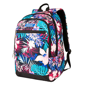 Studentský batoh Target Květiny, modro-růžový