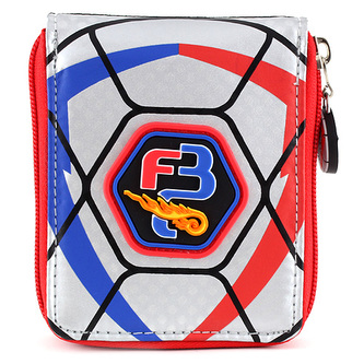 Peněženka Goal černo/červená, se stříbrným motivem