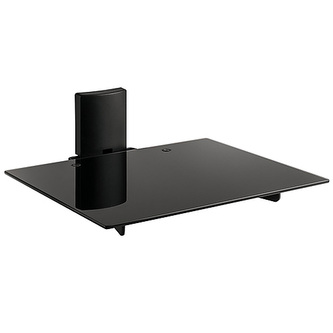 Police pro TV komponenty Meliconi Slim Style AV Shelf plus, lesklá černá