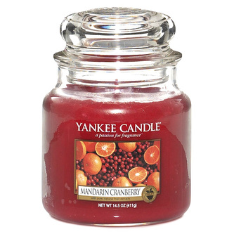 Svíčka ve skleněné dóze Yankee Candle Mandarinky s brusinkami, 410 g Svíčka ve skleněné dóze Yankee Candle Mandarinky s brusinkami, 410 g