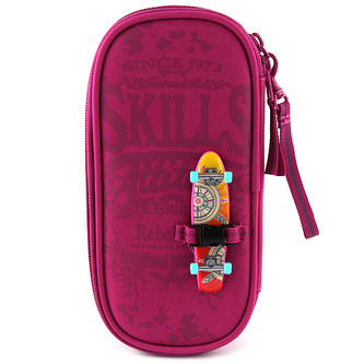 Školní penál 7Skills Elipsovitý, růžová