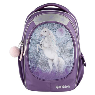 Školní batoh Miss Melody Miss Melody, fialový s glitry