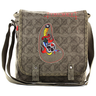 Taška přes rameno Target hnědo-zelená