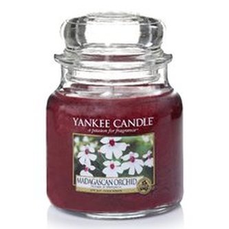 Svíčka ve skleněné dóze Yankee Candle Orchidej z Madagaskaru, 410 g