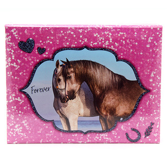 Pouzdro na kancelářské potřeby Horses Dreams Forever, růžové