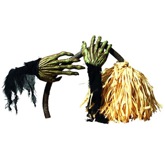 Hororové koště Europalms halloween, délka koštěte 60 cm