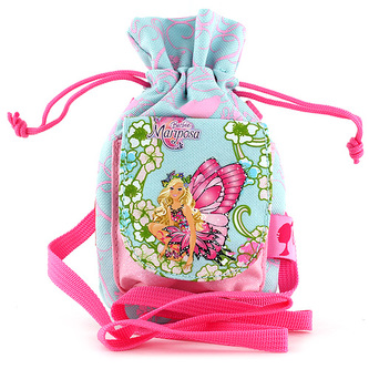 Pouzdro na mobil Barbie světle zelená s růžovými ornamenty, s motivem panenky Barbie