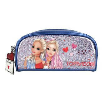 Kosmetická taška Top Model Jill a June, modrá s glitry Kosmetická taška Top Model Jill a June, modrá s glitry