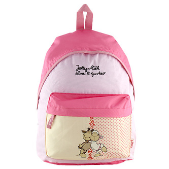 Dětský batoh Nici žluto-růžová, dvě ovečky