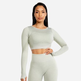 Sportovní top Marl Seamless Crop Top Ice - Squat Wolf - Velikost S Sportovní top Marl Seamless Crop Top Ice - Squat Wolf - Velikost S