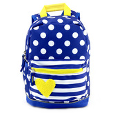 Batůžek Target Žluté srdce, modro-bílý