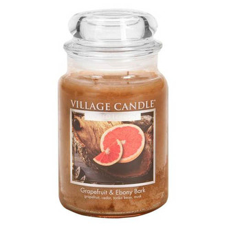 Svíčka ve skleněné dóze Village Candle Grapefruit a ebenová kůra, 737 g