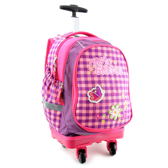 Školní batoh Trolley Target Magic Garden, růžový