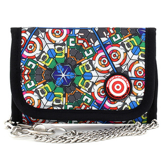 Peněženka Target barevná s černým lemováním, se znakem Target