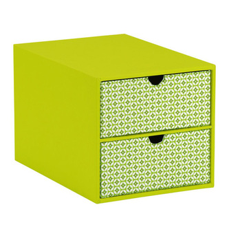 Úložný box Rössler 2 šuplíky, zelená