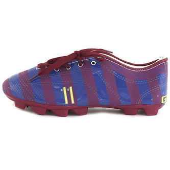 Školní penál Target Goal, vínovo-modré pruhy