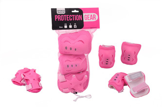 Chrániče Protectiongear růžovo/bílé