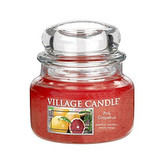 Svíčka ve skleněné dóze Village Candle Růžový grapefruit, 454 g