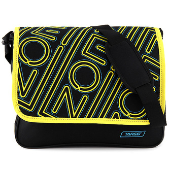 Taška přes rameno Target Černá se žlutou výšivkou