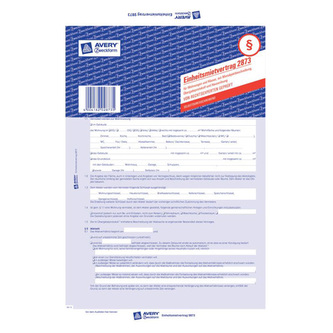 Nájemní smlouva DE Avery Zweckform 2873 pro pronájem bytů a domů, A4, 5 stranná