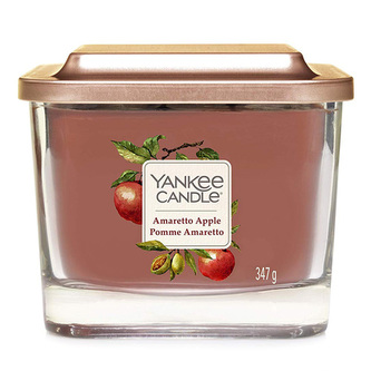 Svíčka ve skleněné váze Yankee Candle Amaretto s jablkem, 347 g